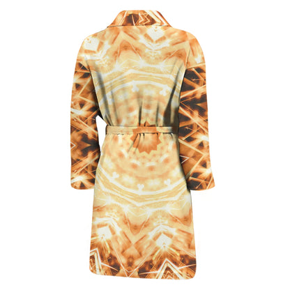 Shining Kaleidoscope Print Men's Bathrobe