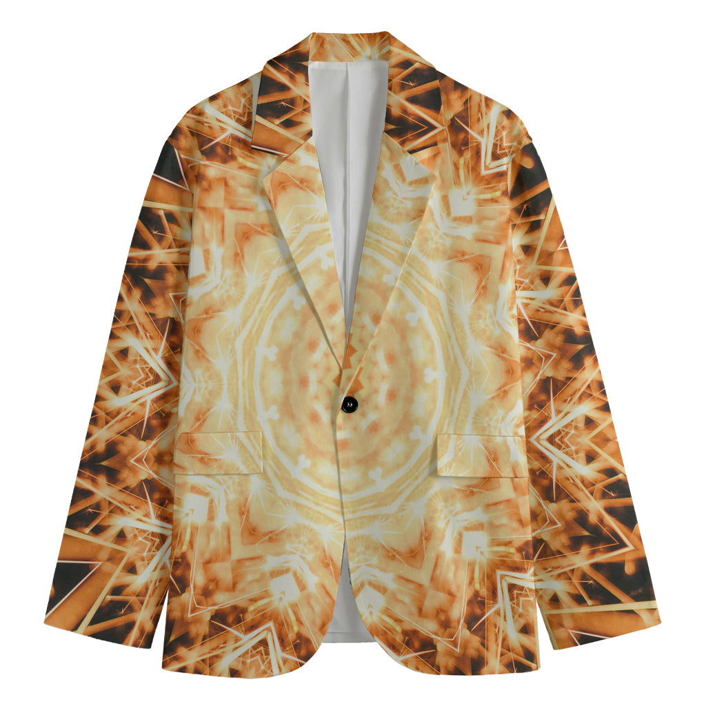 Shining Kaleidoscope Print Men's Blazer