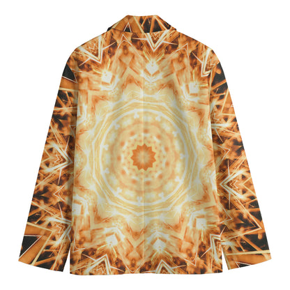 Shining Kaleidoscope Print Men's Blazer