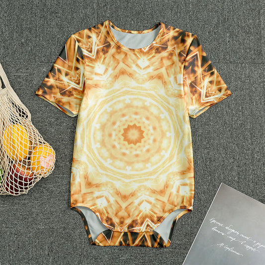 Shining Kaleidoscope Print Men's Bodysuit