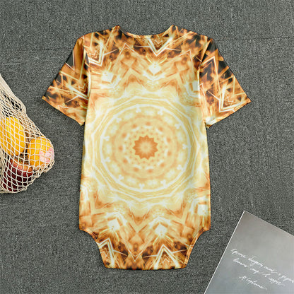Shining Kaleidoscope Print Men's Bodysuit