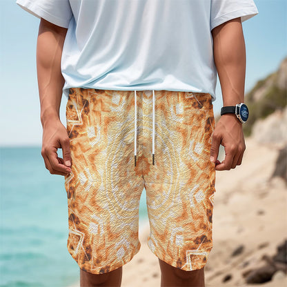 Shining Kaleidoscope Print Men's Cargo Shorts