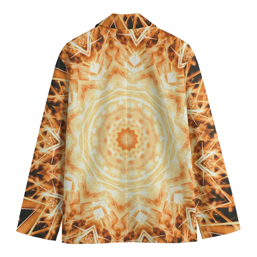 Shining Kaleidoscope Print Men's Cotton Blazer