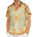 Shining Kaleidoscope Print Men's Deep V-Neck Shirt