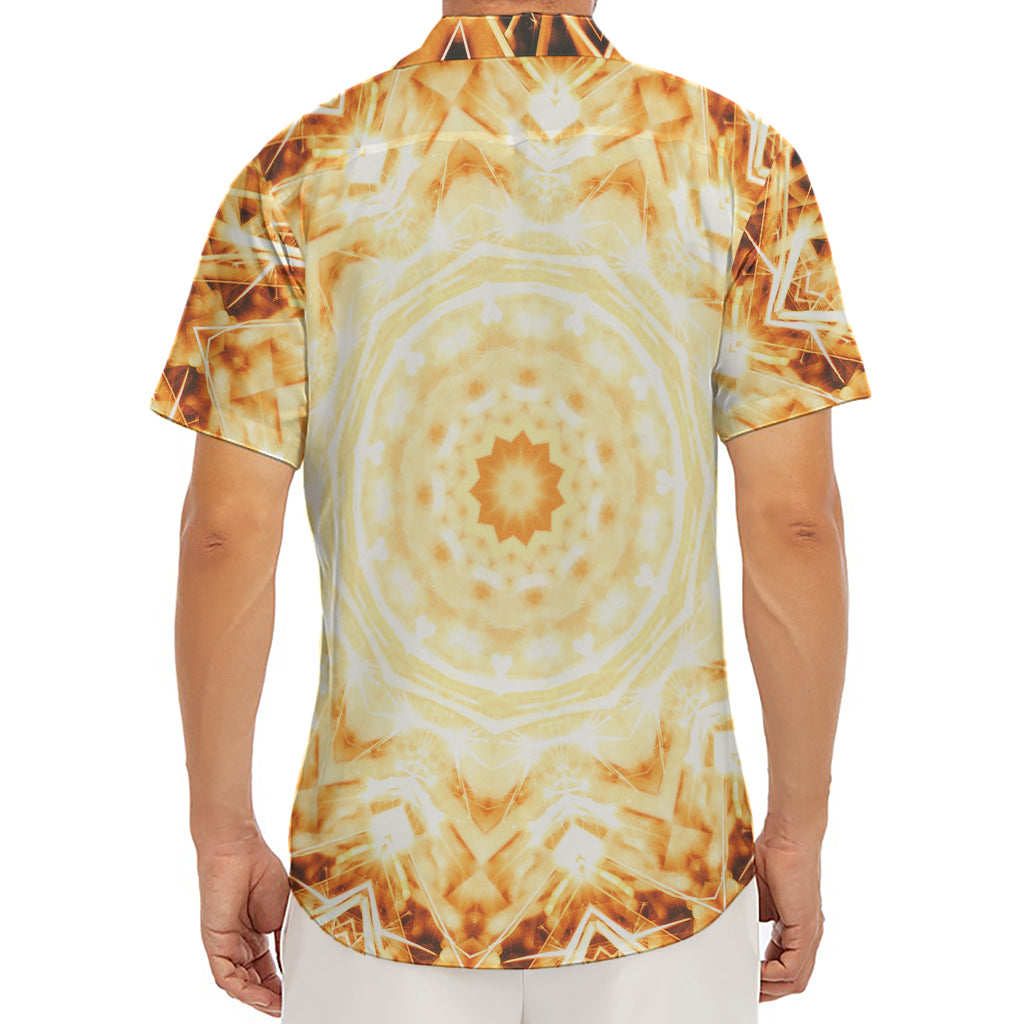 Shining Kaleidoscope Print Men's Deep V-Neck Shirt