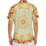 Shining Kaleidoscope Print Men's Deep V-Neck Shirt