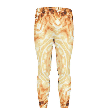 Shining Kaleidoscope Print Men's leggings