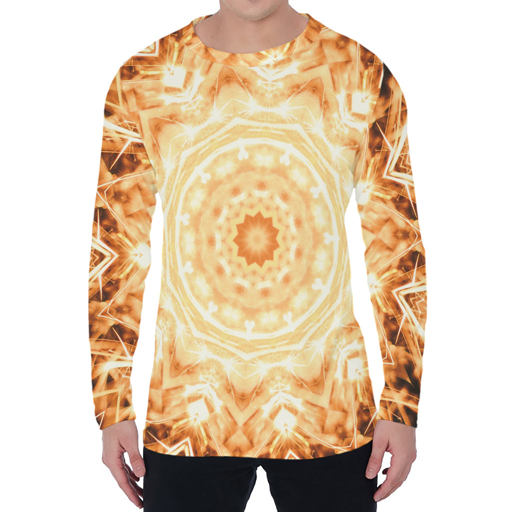 Shining Kaleidoscope Print Men's Long Sleeve T-Shirt