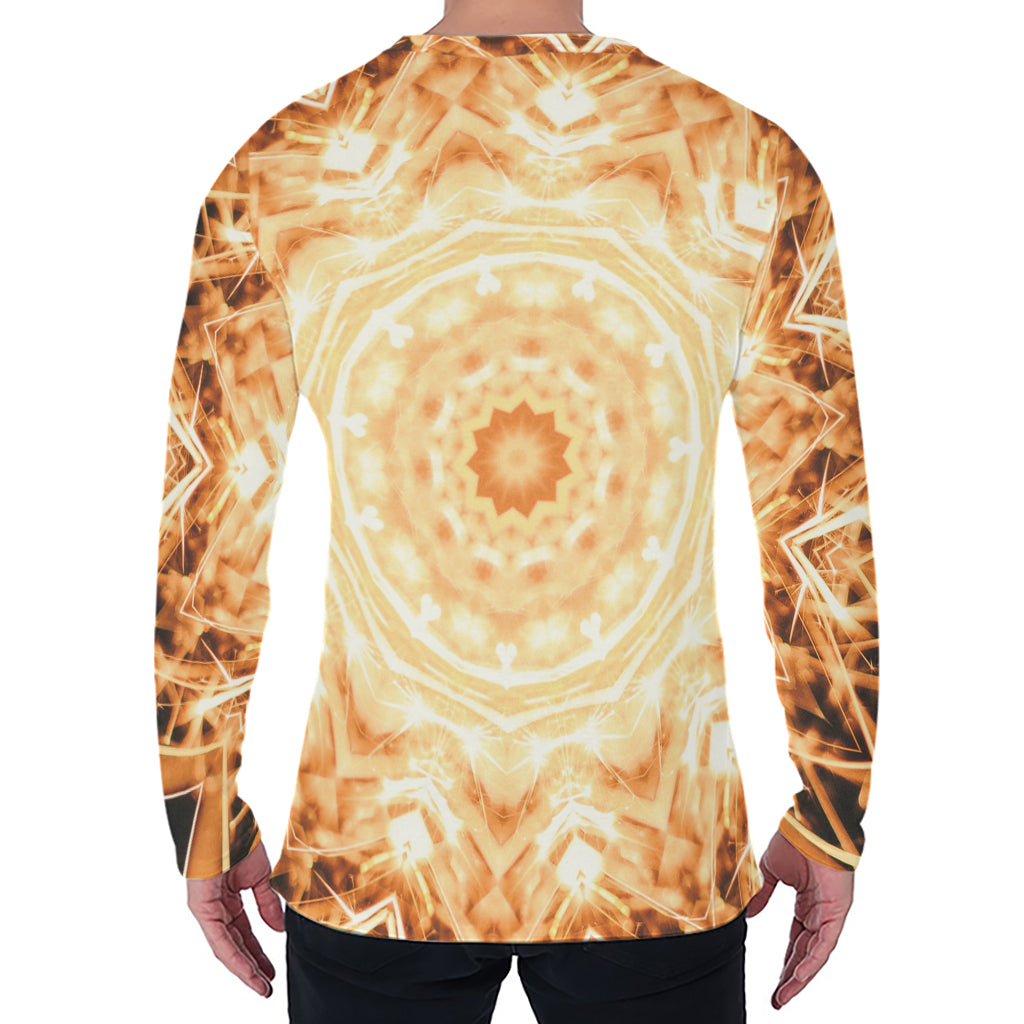 Shining Kaleidoscope Print Men's Long Sleeve T-Shirt