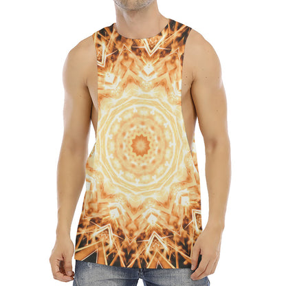 Shining Kaleidoscope Print Men's Muscle Tank Top