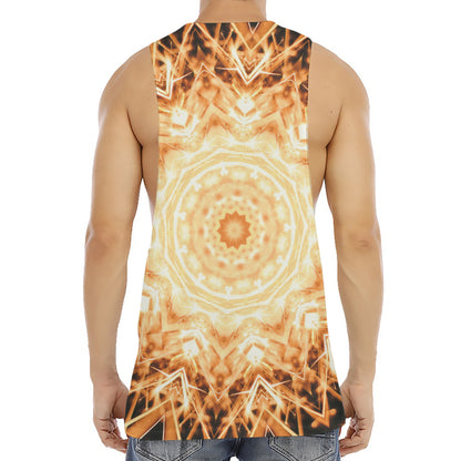 Shining Kaleidoscope Print Men's Muscle Tank Top
