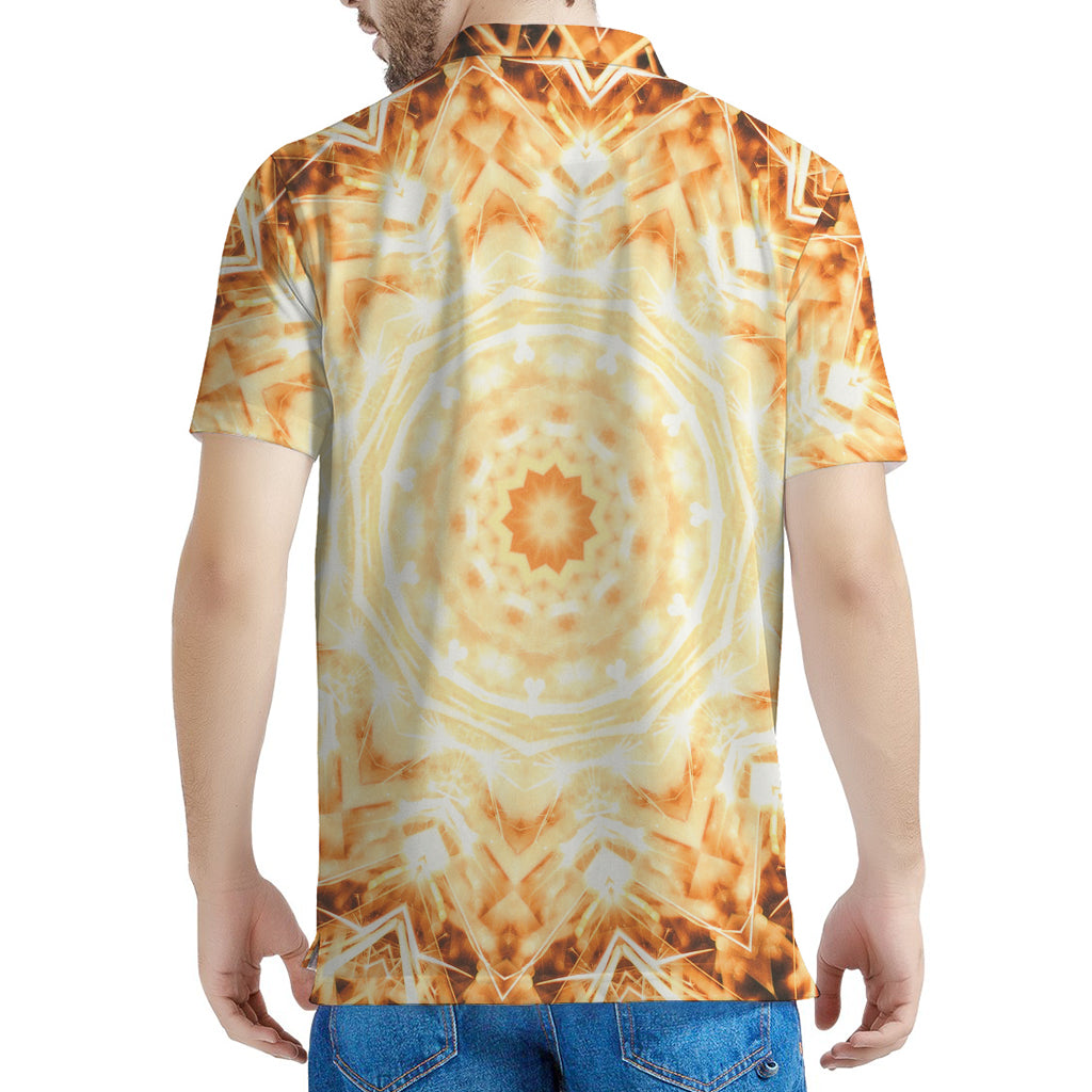 Shining Kaleidoscope Print Men's Polo Shirt