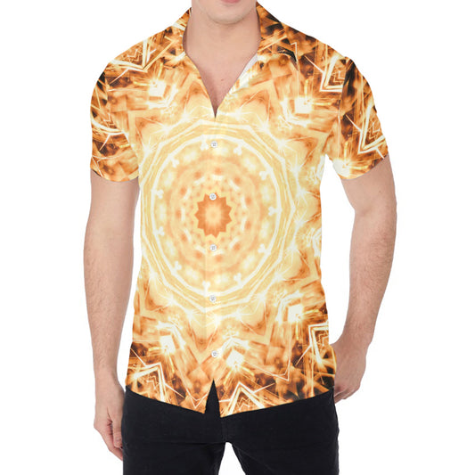 Shining Kaleidoscope Print Men's Shirt