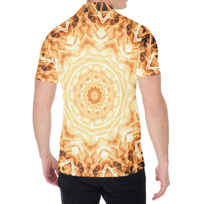 Shining Kaleidoscope Print Men's Shirt