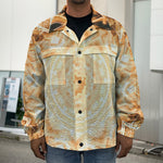 Shining Kaleidoscope Print Men's Shirt Jacket