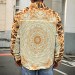 Shining Kaleidoscope Print Men's Shirt Jacket