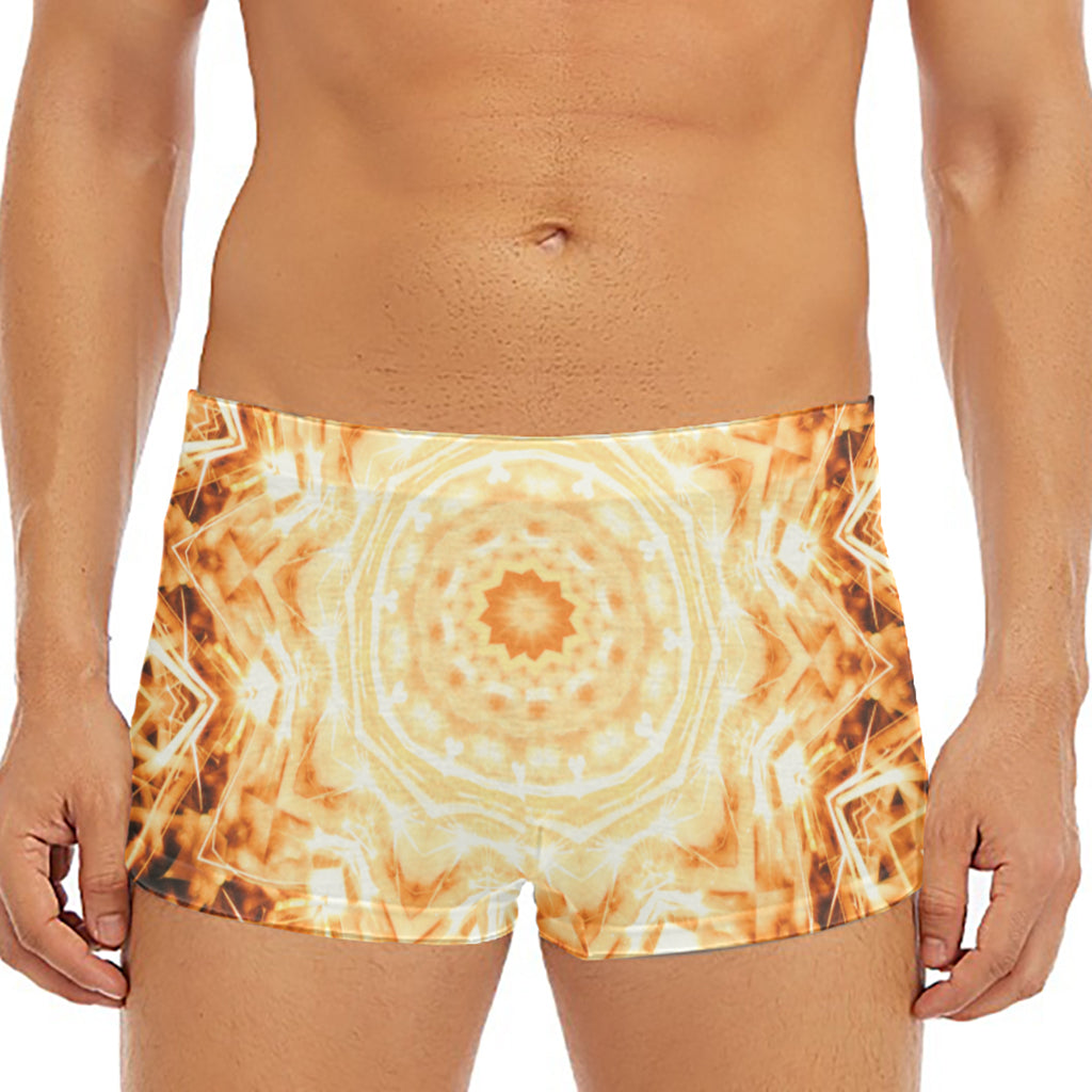 Shining Kaleidoscope Print Men's Short Boxer Briefs