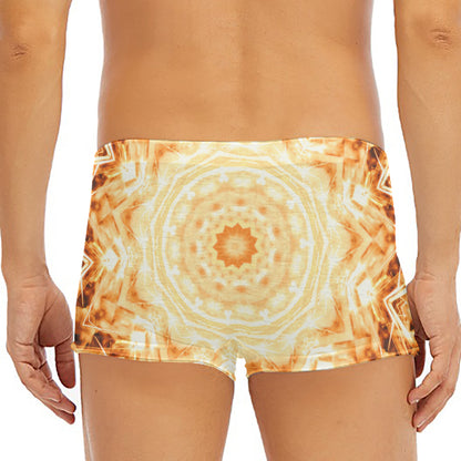 Shining Kaleidoscope Print Men's Short Boxer Briefs