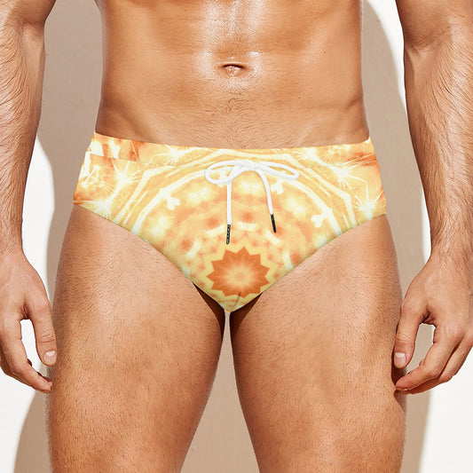 Shining Kaleidoscope Print Men's Swim Briefs