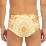 Shining Kaleidoscope Print Men's Triangle Swim Briefs