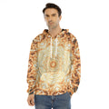 Shining Kaleidoscope Print Men's Velvet Pullover Hoodie