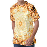 Shining Kaleidoscope Print Men's Velvet T-Shirt
