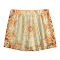 Shining Kaleidoscope Print Mesh Shorts
