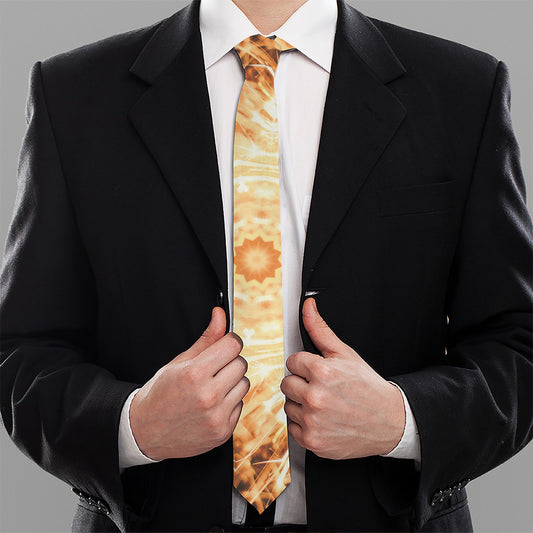 Shining Kaleidoscope Print Necktie