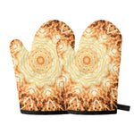 Shining Kaleidoscope Print Oven Mitts