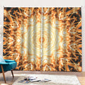 Shining Kaleidoscope Print Pencil Pleat Curtains