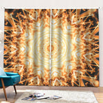 Shining Kaleidoscope Print Pencil Pleat Curtains