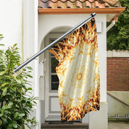 Shining Kaleidoscope Print Polyester Flag