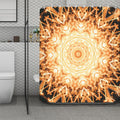 Shining Kaleidoscope Print Polyester Shower Curtain