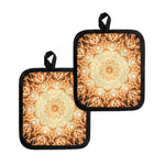 Shining Kaleidoscope Print Pot Holders