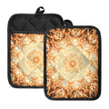 Shining Kaleidoscope Print Pot Holders With Pocket