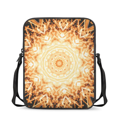 Shining Kaleidoscope Print Rectangular Crossbody Bag