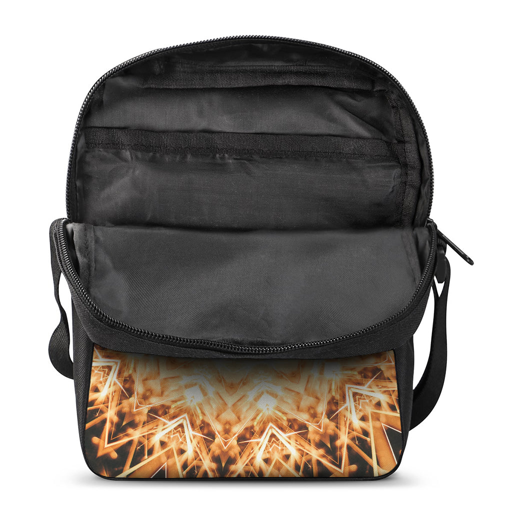Shining Kaleidoscope Print Rectangular Crossbody Bag