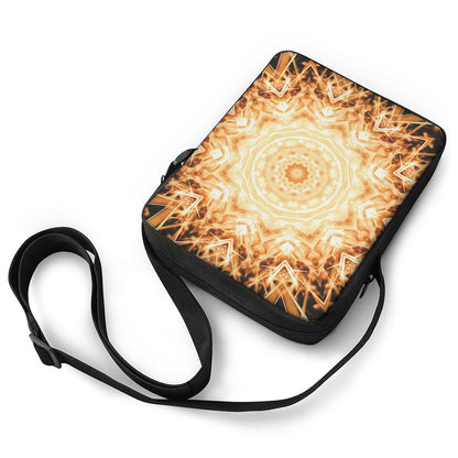 Shining Kaleidoscope Print Rectangular Crossbody Bag