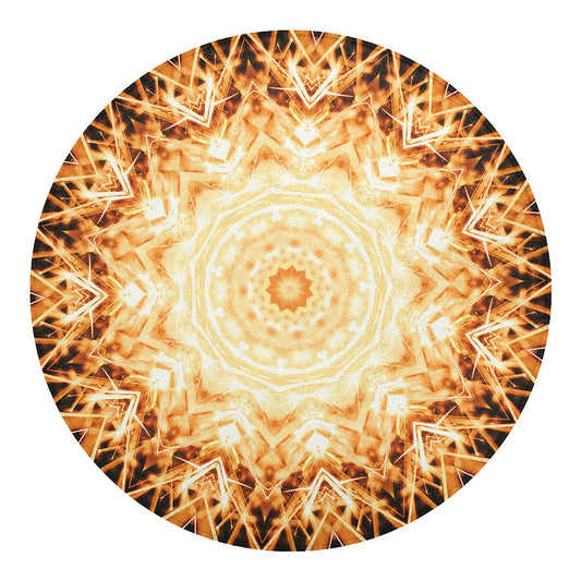 Shining Kaleidoscope Print Round Blanket