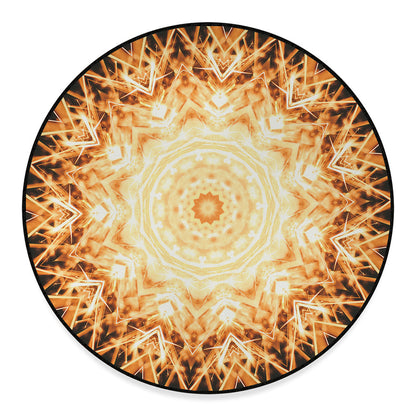 Shining Kaleidoscope Print Round Floor Mat