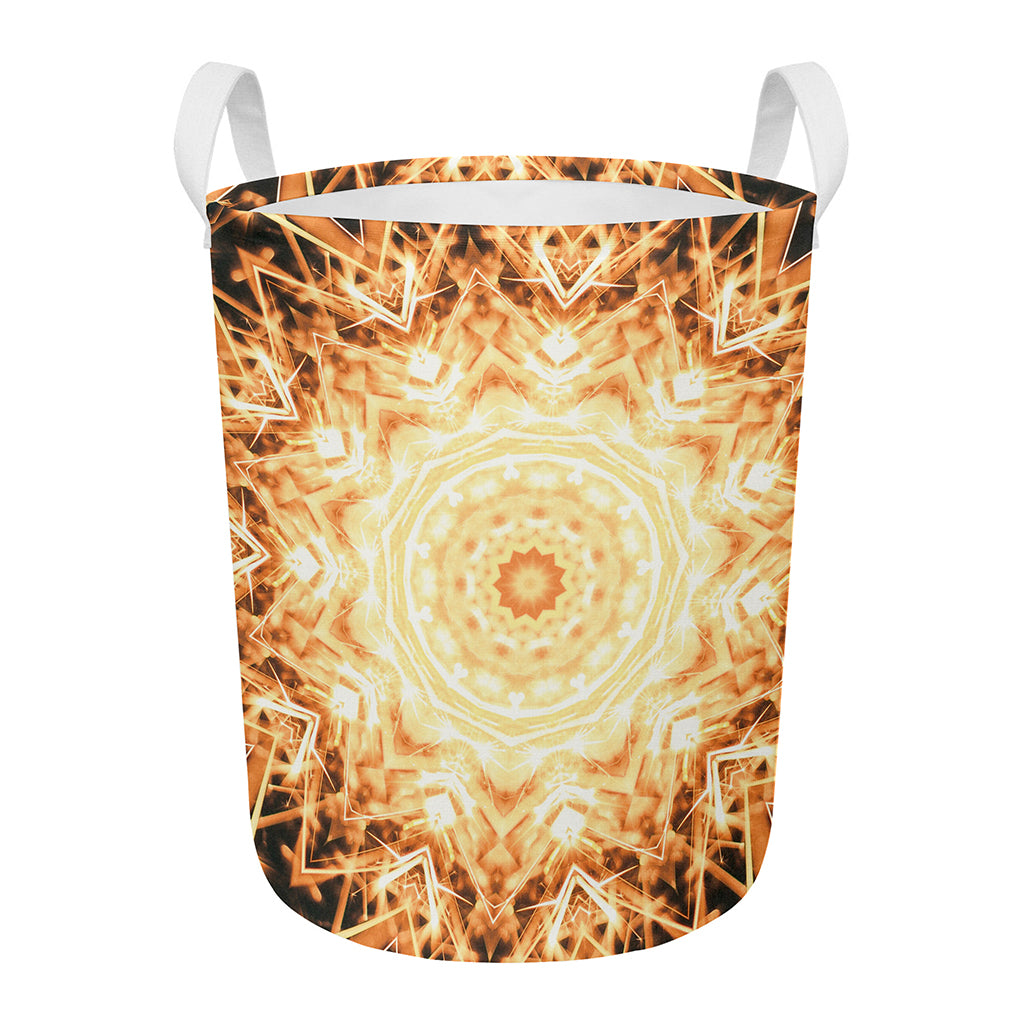 Shining Kaleidoscope Print Round Laundry Basket