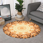 Shining Kaleidoscope Print Round Rug