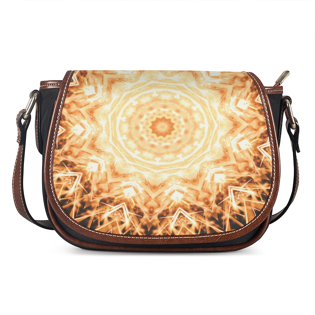 Shining Kaleidoscope Print Saddle Bag