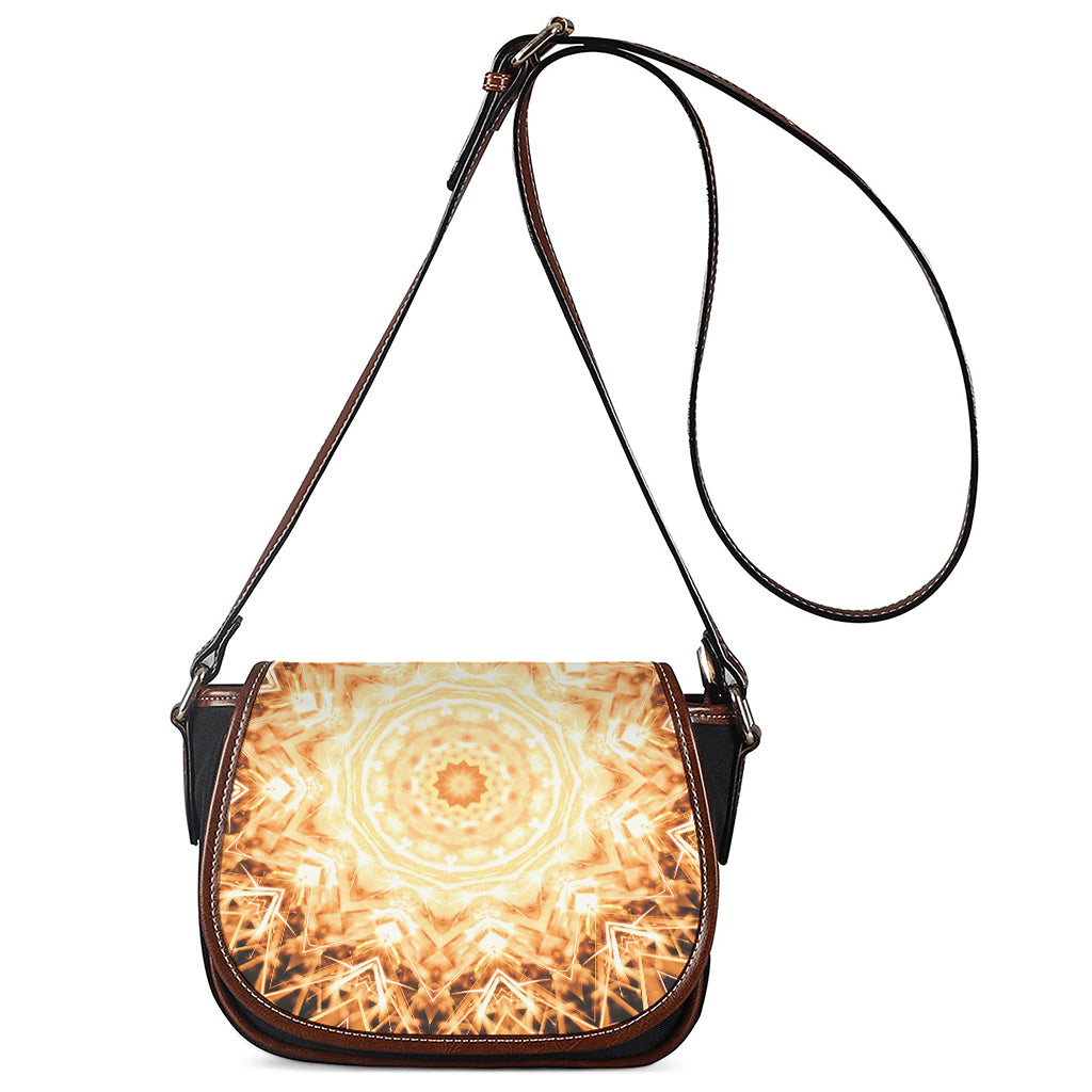 Shining Kaleidoscope Print Saddle Bag
