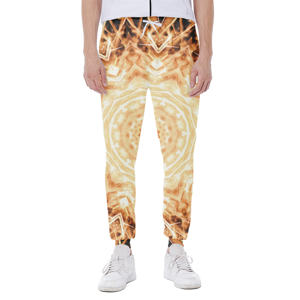 Shining Kaleidoscope Print Scuba Joggers