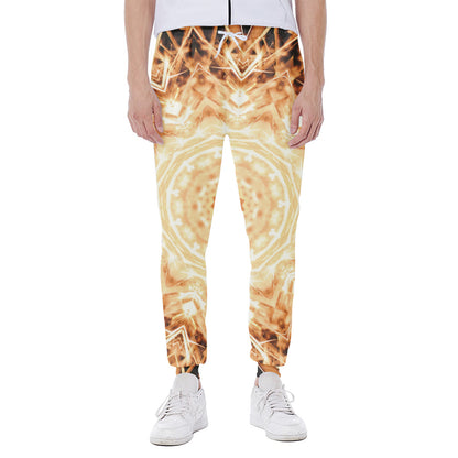 Shining Kaleidoscope Print Scuba Joggers