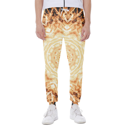 Shining Kaleidoscope Print Scuba Joggers