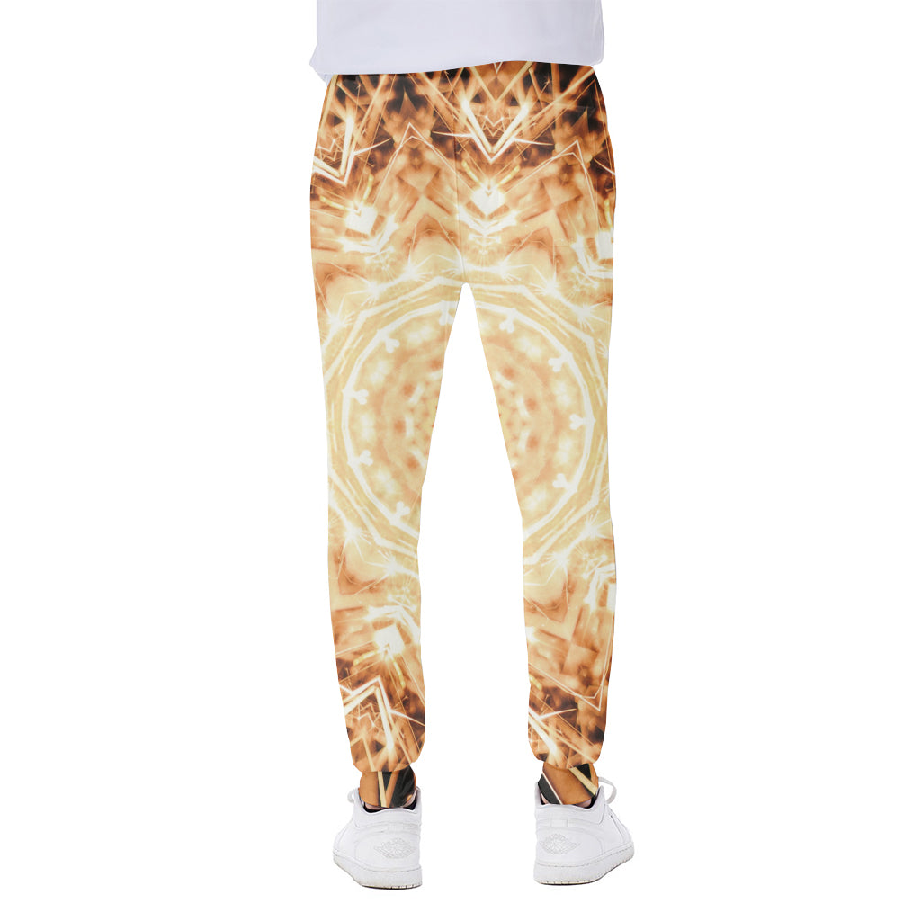 Shining Kaleidoscope Print Scuba Joggers