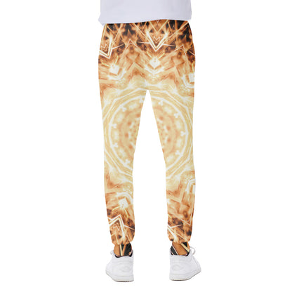 Shining Kaleidoscope Print Scuba Joggers