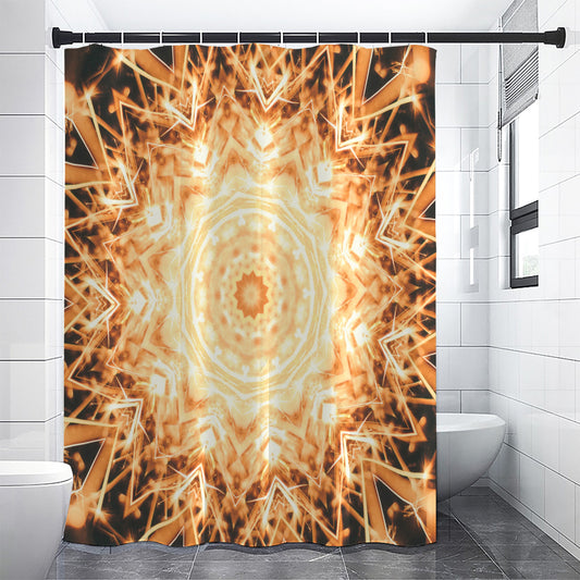 Shining Kaleidoscope Print Shower Curtain